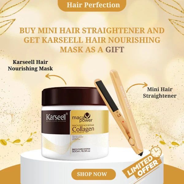 BUY MINI STRAIGHTENER & GET ONE KARSEELL HAIR MASK AS A GIFT