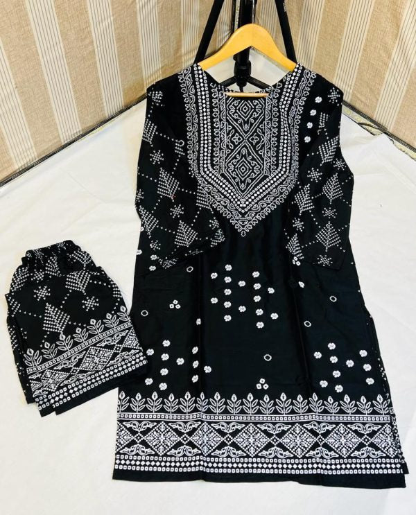 Chunri Print 2pc Stitched Suit Printed Dress